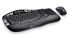 Logitech MK550 Wireless Wave Combo - Black Wave-Shaped Key Frame, 2.4 GHz Wireless Connectivity, High Performance, Cushioned, Contured Palm Rest

